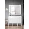 James Martin Vanities Addison 48in Single Vanity, Glossy White w/ 3 CM Carrara White Top E444-V48-GW-3CAR - alternate 4